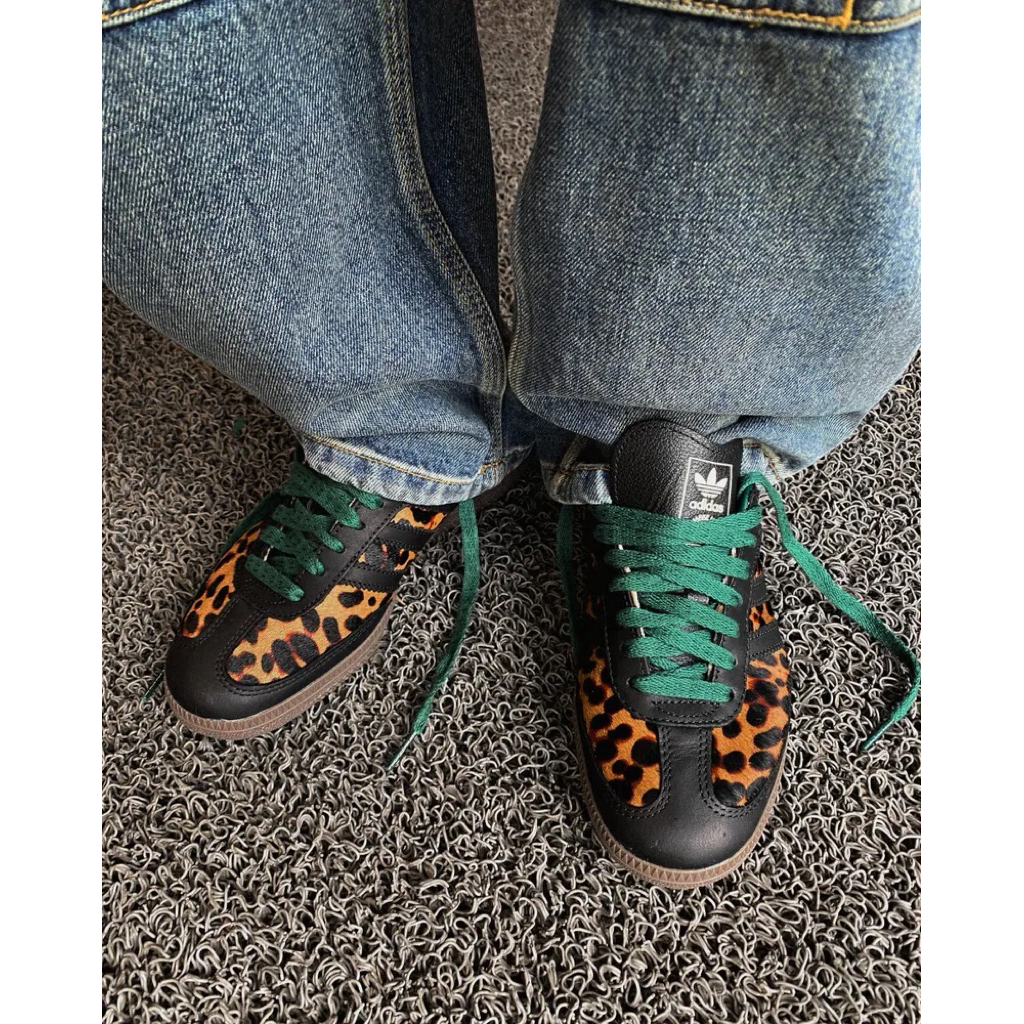 𝐏𝐫𝐞. ADIDAS SAMBA OG "Black Green Leopard" 豹紋黑綠 墨綠 黑色 棕色 焦糖底