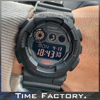 【時間工廠】全新 CASIO G-SHOCK 超人氣大錶徑全黑潮流款 GD-120MB-1 (120 MB)