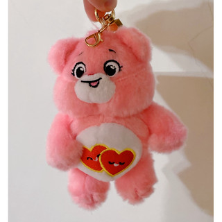 Care Bears 彩虹熊 粉紅色小熊 愛心小熊 娃娃吊飾 吊飾