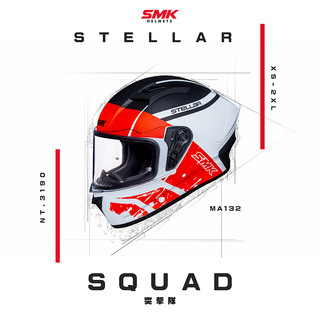 【台灣總代理】 SMK 全罩安全帽｜STELLAR SQUAD突擊隊 (DOT+ECE雙認證)
