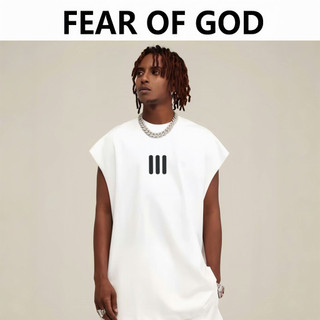 全館免運 Fear of god 聯名 三道槓 美式高街 Fog背心 重磅純棉背心 曡穿 坎肩無袖 男女同款