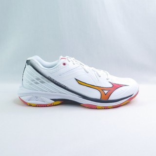 MIZUNO 71GA244335 WAVE CLAW 3 男 排羽球鞋 3E寬楦 白x火焰橘【iSport愛運動】