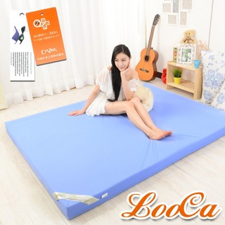 【LooCa】抗菌防蹣防水12cm釋壓記憶床墊 單人雙人加大 記憶棉 透氣惰性釋壓床墊 露營學生宿舍摺疊收納 波浪 竹炭