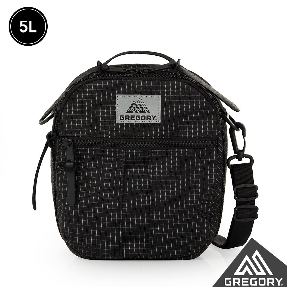【Gregory】 5L QUICK POCKET DELUXE 斜背包 夜光黑 旅行小包 抗撕裂尼龍 反光格紋