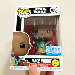 [李大] 正版現貨 Funko POP 星際大戰 雲度 夜光 雲度大師 斷手 被電 Mace Windu #788