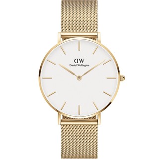 Daniel Wellington DW Petite Evergold 極簡美學米蘭帶女錶-金框 DW00100348