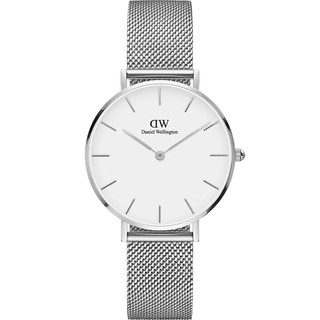 Daniel Wellington DW Petite Sterling 極簡美學米蘭帶女錶-銀框 DW00100164