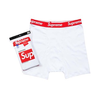 Supreme HANES BOXER BRIEF (4PACK) 白色 純棉四角內褲 SUP-200 [台灣現貨]