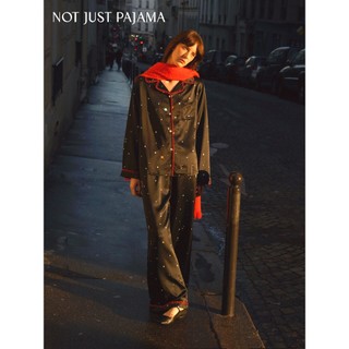 Not Just Pajama Galaxy系列 星空印花22姆米真絲睡衣 春夏長袖套裝