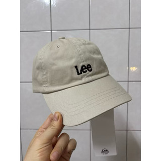 [韓國代購］LEE 老帽 鴨舌帽 帽子 CAP 復古 棒球帽 電繡 卡其