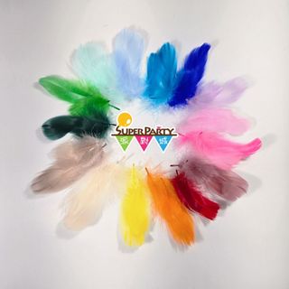 派對城 現貨【彩色羽毛 1包入】輕羽毛 絨毛 美勞 DIY手作 波波球/泡泡球新增內容物