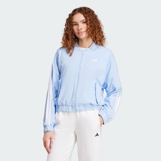 ADIDAS 外套 ESSENTIALS 輕薄外套 水藍色 女JN2487