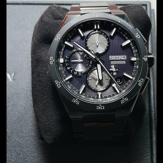 SEIKO 精工 Astron 型號 美品SSH155J1 光動能 GPS衛星定位雙時區腕錶 鈦金屬錶框錶帶 藍寶石鏡面