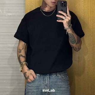現貨👕Clean Fit必備！Boxy寬短版素T 韓系百搭短袖 白T 黑T