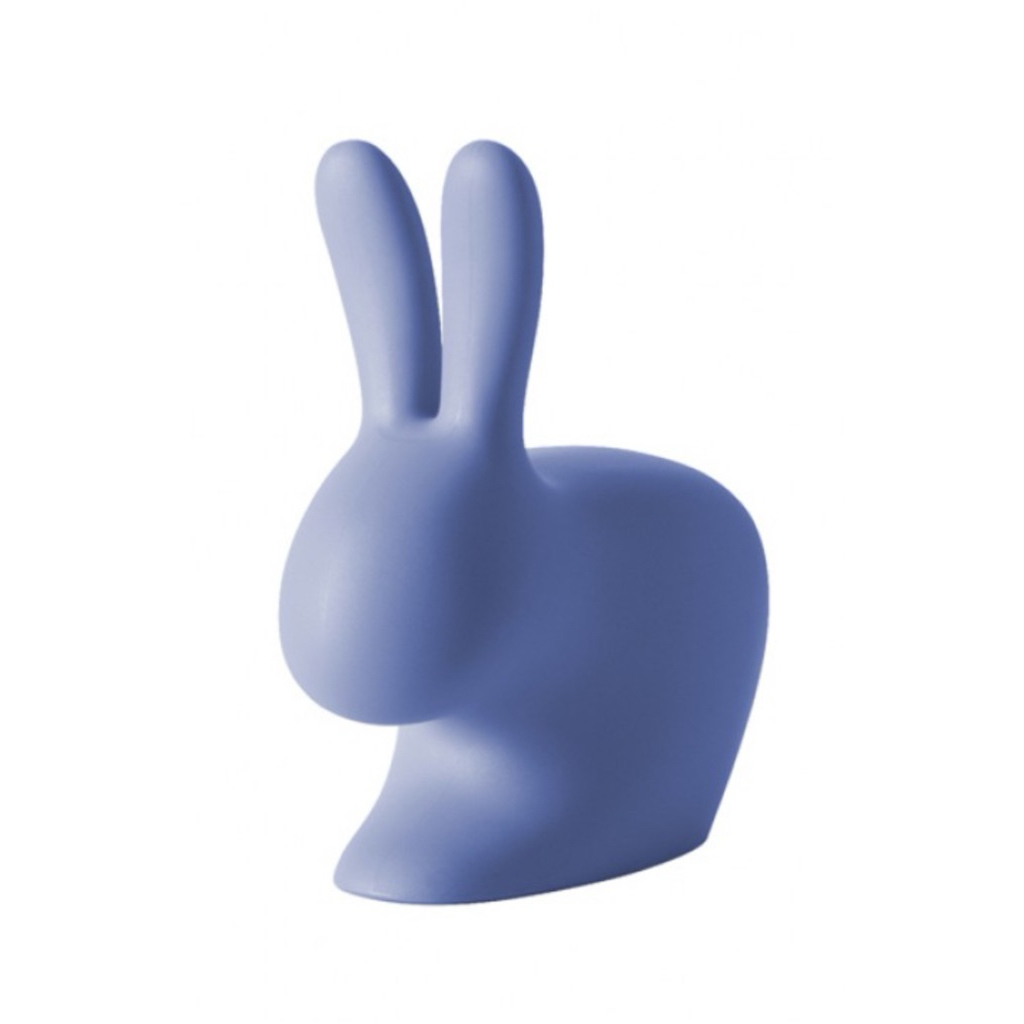 全新的qeeboo義大利正品非仿品的rabbit baby chair兔子椅，藍色X l（含運費）