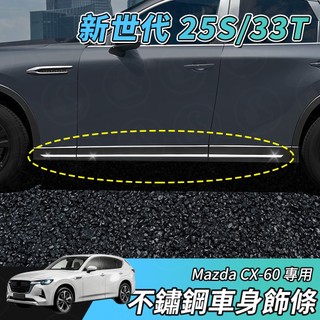 【大拇指】MAZDA CX-60 S25 33T 車身飾條 車門飾條 車身防撞條 門邊飾條 不鏽鋼