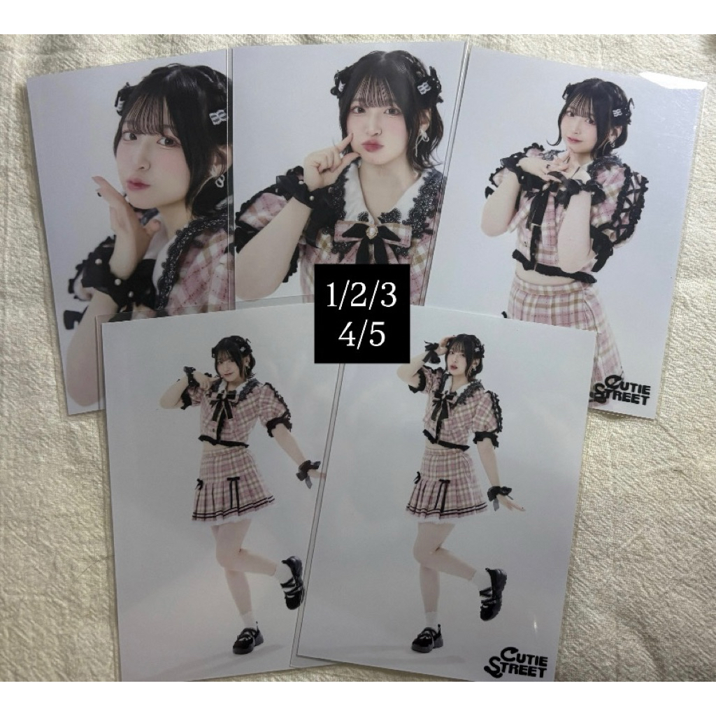 CUTIE STREET 桜庭遥花 櫻庭遙花 格紋 格子 生寫