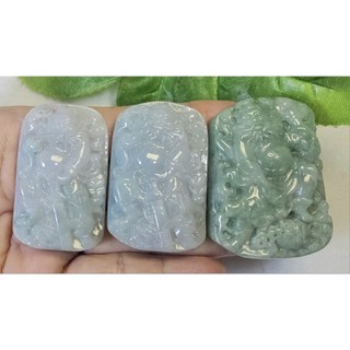 天然緬甸A貨翡翠鍾馗（俗話說：鍾馗打鬼）玉珮項鍊 達摩祖師 玉項鍊掛件送綁項鍊線 降...