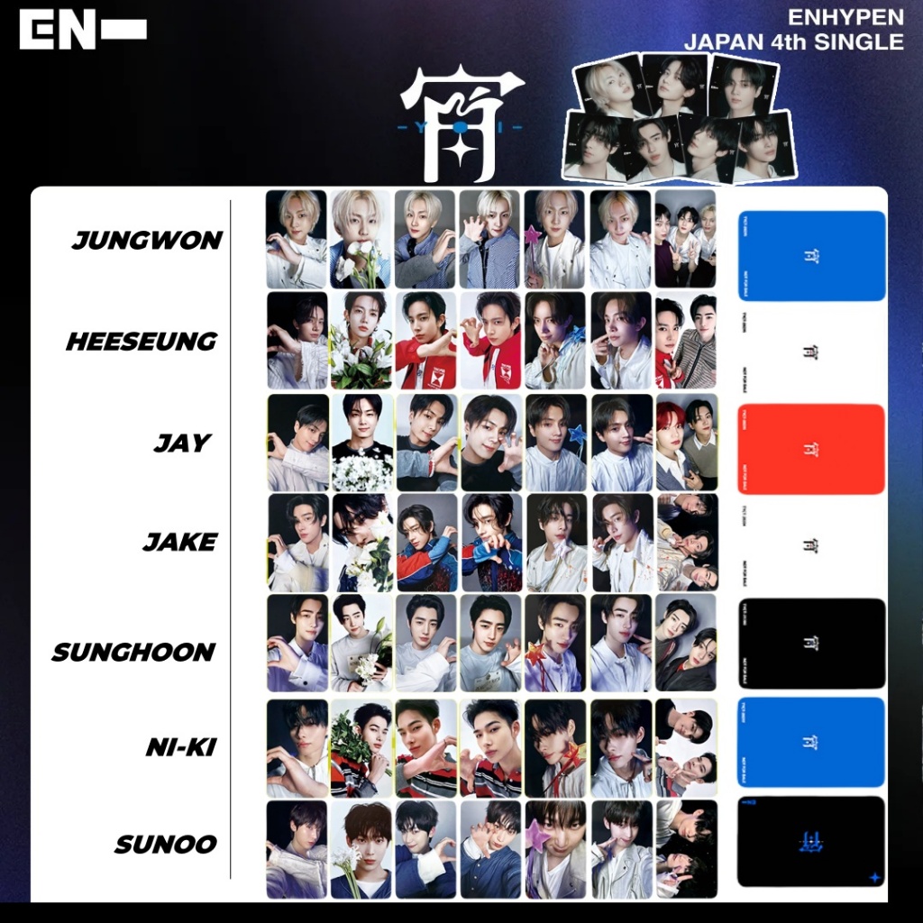 「enhypen 小卡」enhypen日專 enhypen 專輯 EN符 李羲承 enhypen 小卡 金善禹小卡 自印
