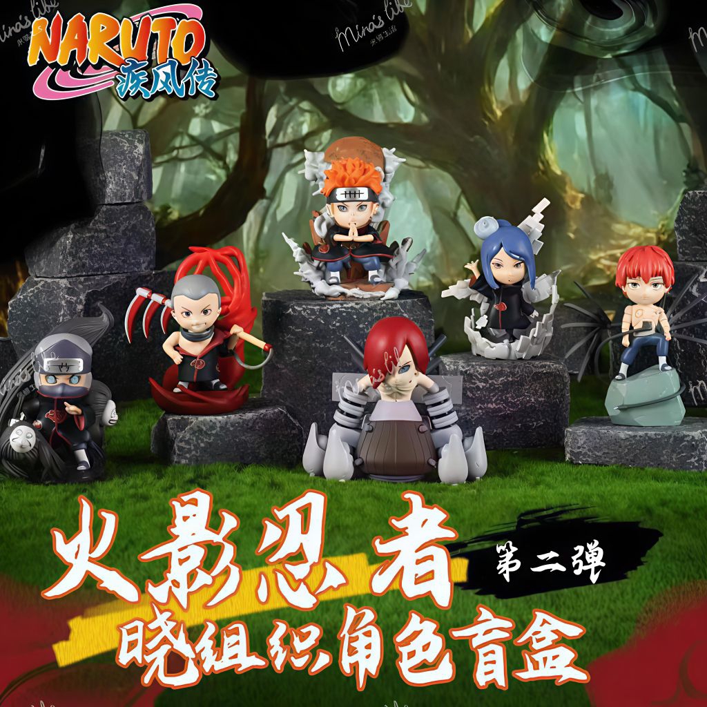 全新現貨 正版 Naruto 火影忍者 疾風傳 曉組織第二彈 盲盒 盒玩 角都 小南 景品公仔 動漫模型 鼬 佩恩