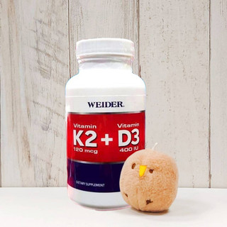 COSTCO 好市多 美國 威德 Weider 維生素 K2+D3 膠囊 120粒 維生素K 維生素D Vitamin
