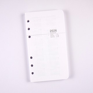 【conifer綠的事務】2026年48K橫式週誌內頁 適用6孔孔夾