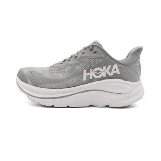 HOKA Clifton 10 4E 灰白 超寬楦 跑鞋 男款 B6195【新竹皇家HO1162051STLLR】