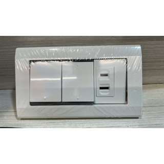 *水電DIY* 2開1插座電燈開關/星光開關/國際牌 WTDFP4336 報價含發票