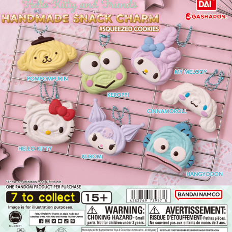 【Pugkun】日本 萬代 BANDAI 三麗鷗腳色點心吊飾奶酥餅乾篇 三麗鷗 布丁狗 大耳狗 吊飾 扭蛋 含蛋殼 蛋紙