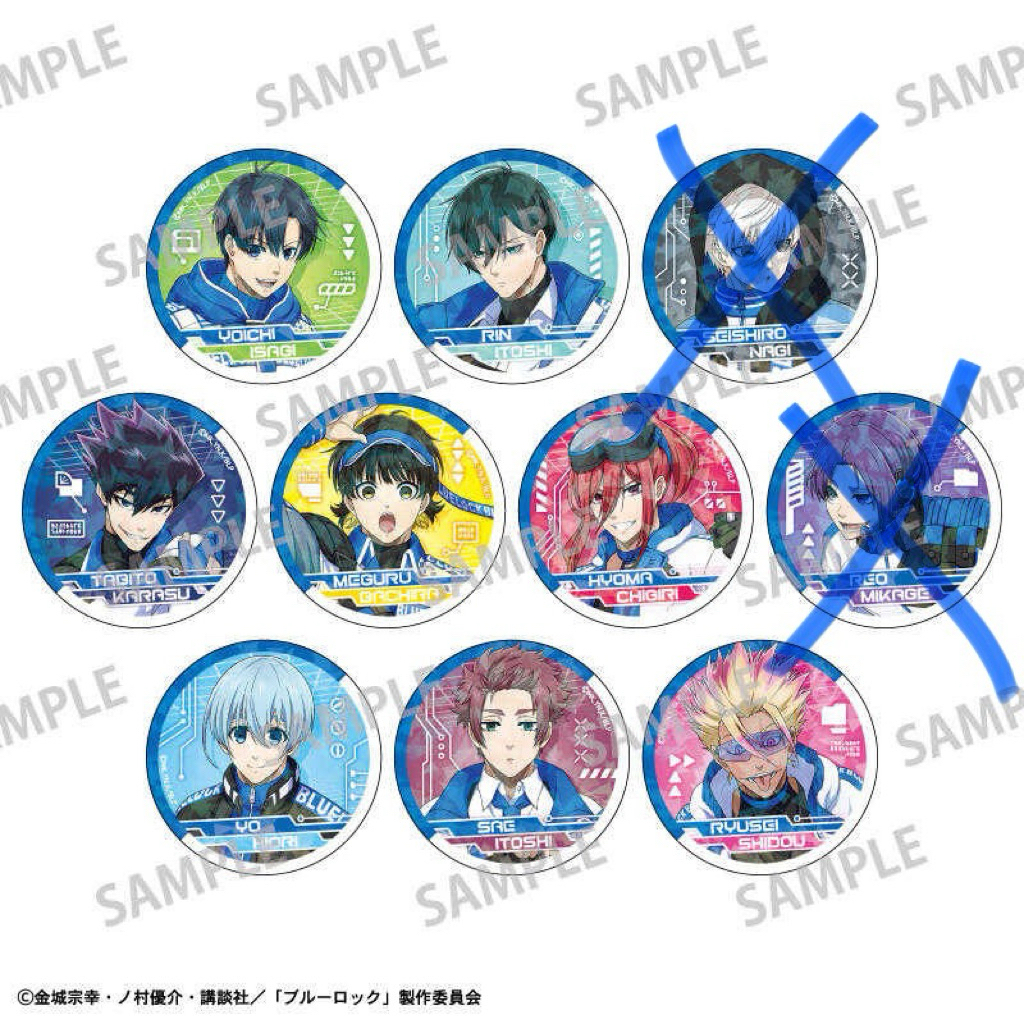 藍色監獄 賽博龐克 閃徽 徽章 潔世一 糸師凜 糸師冴 蜂樂迴 千切豹馬 烏旅人 冰織羊 士道龍聖