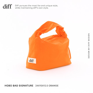 韓國 diff Hobo Bag Signature 流浪包 肩揹包 托特包 orange橙色 臺灣唯一正版授權代理