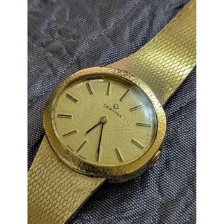 全部原裝1960年代停產美品，瑞士老廠牌CERTINA,厚包金手上鍊機械女錶