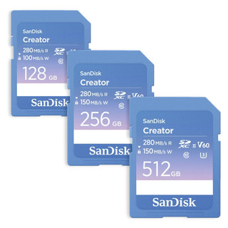 SanDisk【 Creator SD UHS-II 】記憶卡 公司貨 128GB/256GB/512GB
