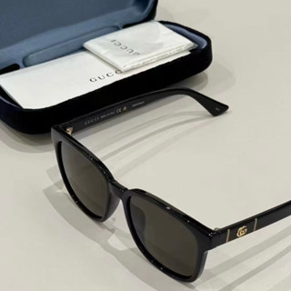 【Gamer】✨二手美品✨ GUCCI 古馳 韓版膠框太陽眼鏡 GG0637SK-001 雙G LOGO 精品墨鏡