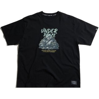 UNDER PEACE 25SS ROCK MOUNTAIN / TEE 山石景觀 短T (黑色) 化學原宿