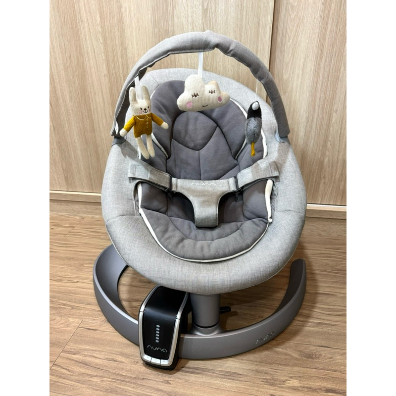 （暫售）9成新 nuna leaf grow 安撫椅 含電動驅動器 玩具條 全新透氣椅墊