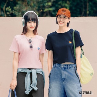 STAYREAL KEEP GOING針織短版上衣