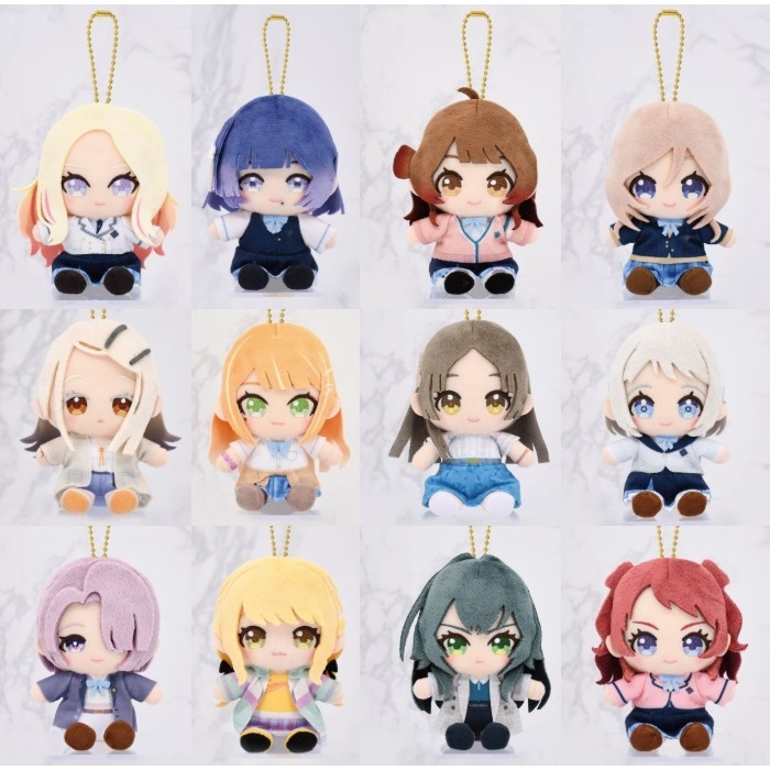 日本代購/學園偶像大師/Chibi/布偶/娃娃/吊飾/十王星南/佑芽/秦谷美鈴/月村手毬/花海咲季/有村麻央/葛城莉莉亞
