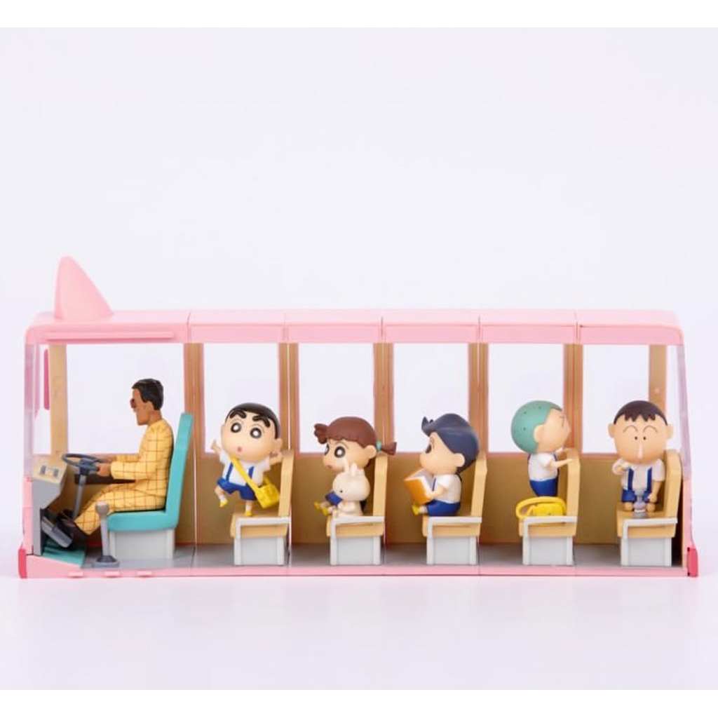 全家 蠟筆小新  雙葉幼稚園巴士 娃娃車 校車 蠟筆小新雙葉幼稚園巴士 蠟筆小新校車 隱藏 盲盒 拆盒不拆袋