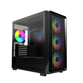 Montech君主 X5M【M-ATX】機殼/卡長40.5/U高16.5/4風扇/高氣流網孔