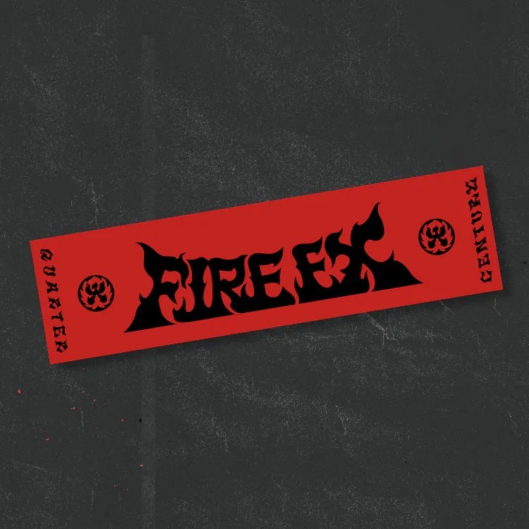 正版 滅火器毛巾 【滅火器 Fire EX.】火炎焱燚 緹花毛巾