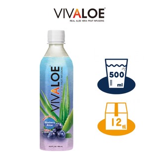 【Vivaloe 纖薈】藍莓蘆薈果汁飲料500ML 寶特瓶x12 箱購