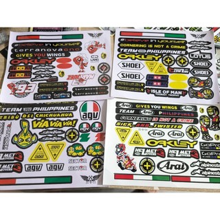 小梁部品 AGV 安全帽 貼紙 套貼 ARAI SHOEI 93 鬼爪 螞蟻 MOTOGP 廠貼 套貼 鏡片貼 防水