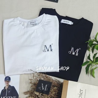 【台現】MUCENT 短版上衣 立體LOGO短袖 韓國超火設計師品牌 短T 辣妹裝 棉質 寬鬆 情侶裝 短袖上衣 情侶款