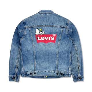 [絕版品] Levi's x Snoopy 李維斯 史努比聯名款 躺屋頂巨幅膠印牛仔外套 單寧夾克 多尺寸
