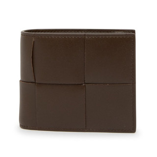 【BOTTEGA VENETA 寶緹嘉】BV Cassette Bifold 牛皮 短夾 卡夾 皮夾 咖啡 743004