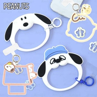 阿米購 日本 PEANUTS 史努比 SNOOPY卡通 矽膠手機掛環 防摔手環 掛片 史努比 Olaf 查理布朗 歐拉夫