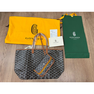 Goyard 托特包 PM 黑棕 全新全配 Saint Louis PM Bag