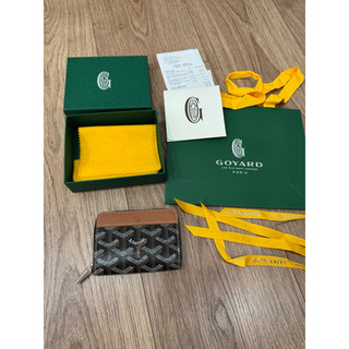 Goyard 零錢包 拉鍊 黑棕 全新全配 Matignon Mini Wallet
