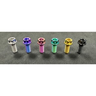 Ti6Al4V鈦合金M6內外六角傳動蓋螺絲組 勁戰六代/水冷Bws/Force2.0/Nmax/Augur